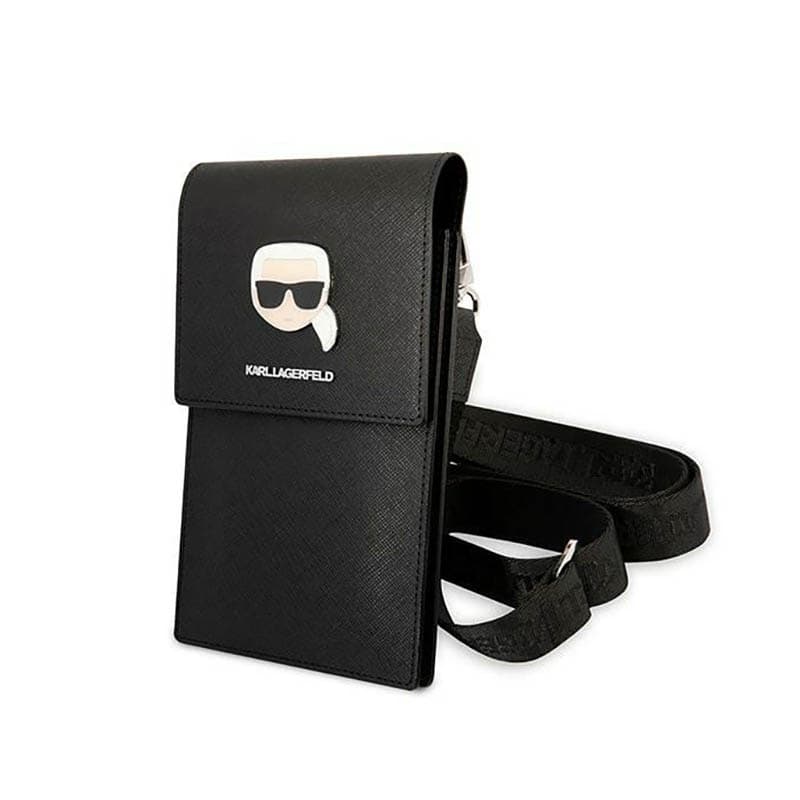 Karl Lagerfeld Metal Karl Head Wallet Phone Bad - Bag for smartfone and accessories (Black)