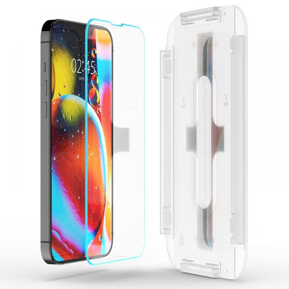 Spigen Glas.TR EZ Fit - Tempered Glass Apple iPhone 16e / iPhone 14 / iPhone 13 / iPhone 13 Pro (Clear) 2