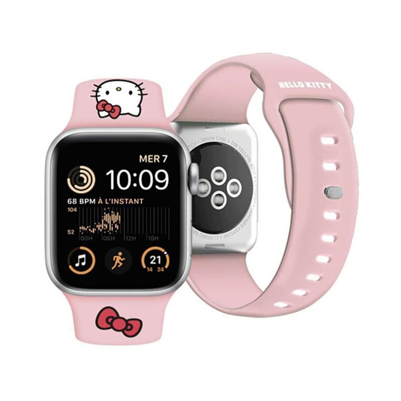Hello Kitty Silicone Kitty Head - Apple Watch Band 42/44/45/49 mm (Pink)
 4