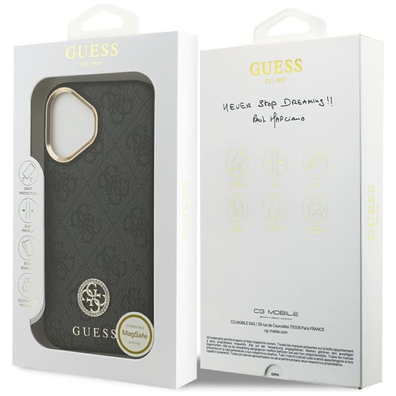 Guess 4G Strass Logo MagSafe - Case iPhone 17 (Black) 8