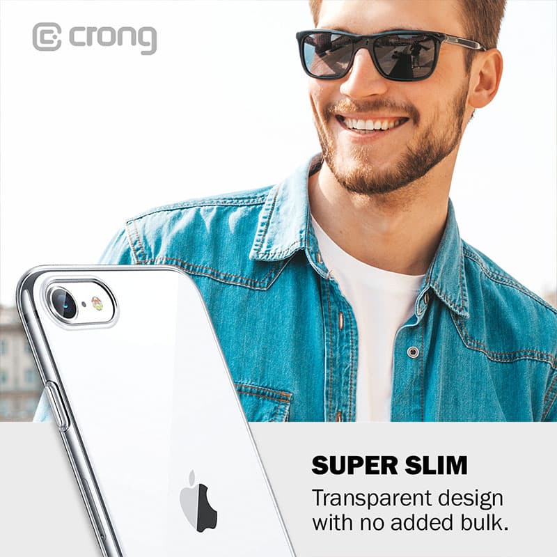Crong Crystal Slim Cover - Protective Case for SE 2020 / iPhone 8 / 7 (clear) 6