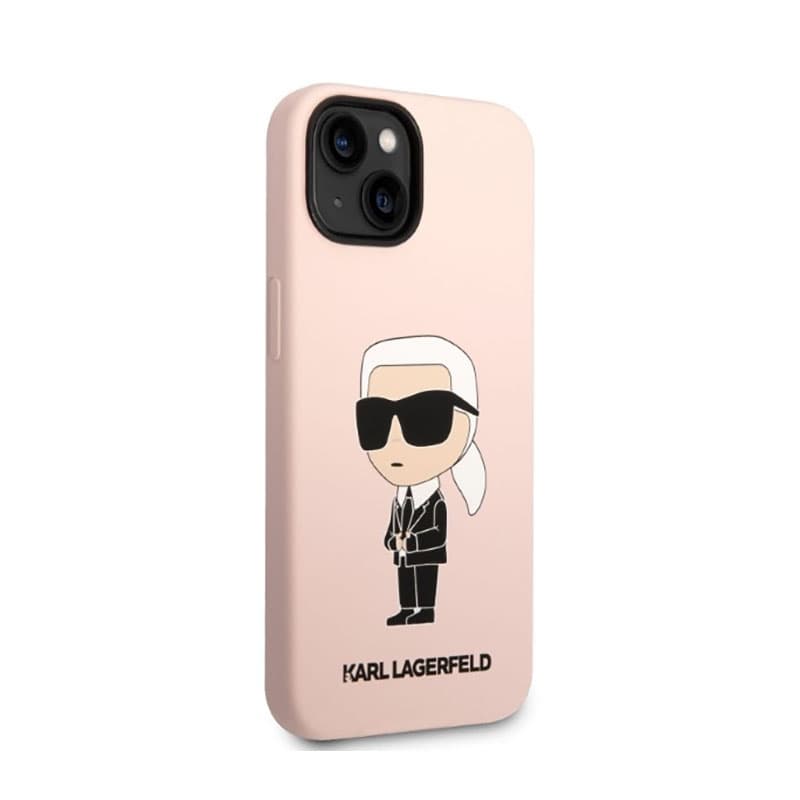 Karl Lagerfeld Silicone NFT Ikonik MagSafe - Case for iPhone 14 Plus (Pink) 4