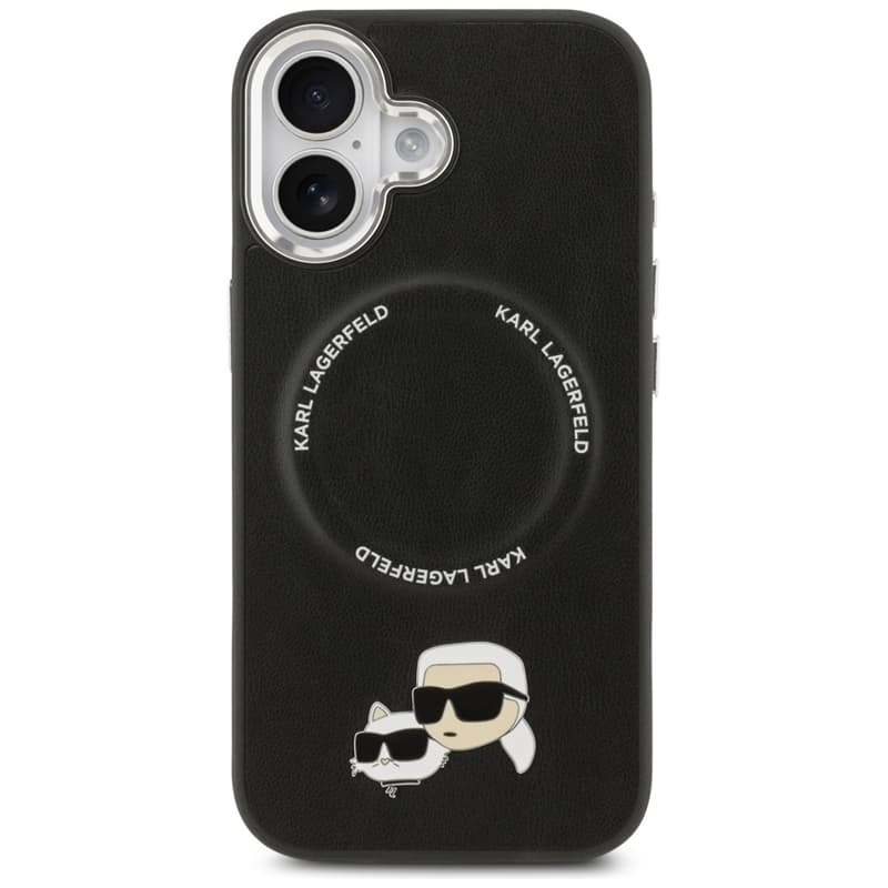 Karl Lagerfeld Karl & Choupette Pins MagSafe - Case for iPhone 17 (black) 3