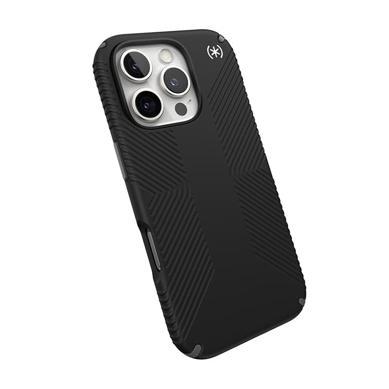 Speck Presidio2 Grip - iPhone 16 Pro Case (Black / Slate Gray / White) 8