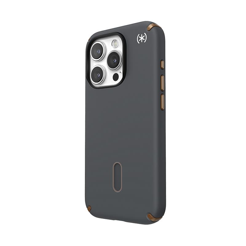 Speck Presidio2 Pro ClickLock & MagSafe - iPhone 15 Pro Case (Charcoal Gray / Cool Bronze) 7