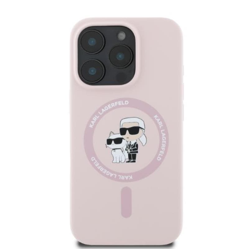 Karl Lagerfeld Silicone Karl & Choupette Ring MagSafe - Case iPhone 16 Pro Max (pink) 4