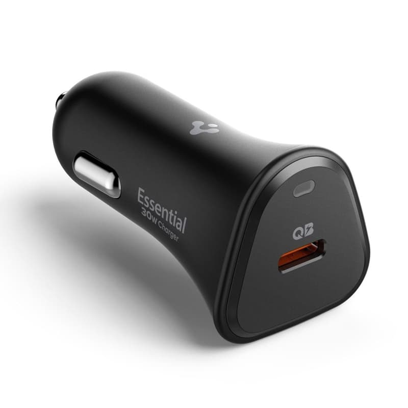 Spigen Essential EV301 - USB-C PD 3.0 PPS 30W Car Charger (Black) 4
