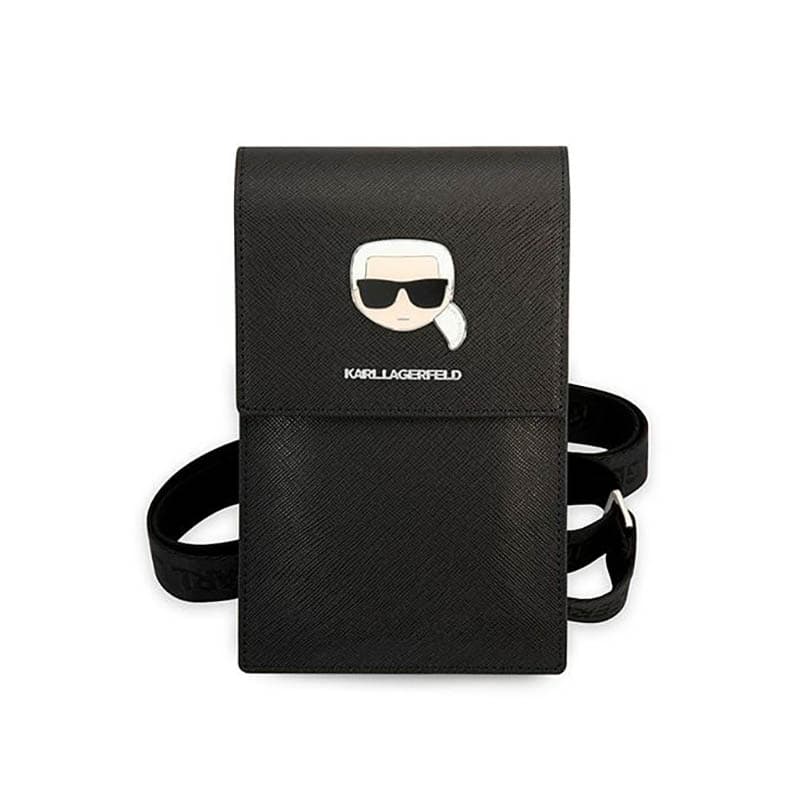 Karl Lagerfeld Metal Karl Head Wallet Phone Bad - Bag for smartfone and accessories (Black) 2