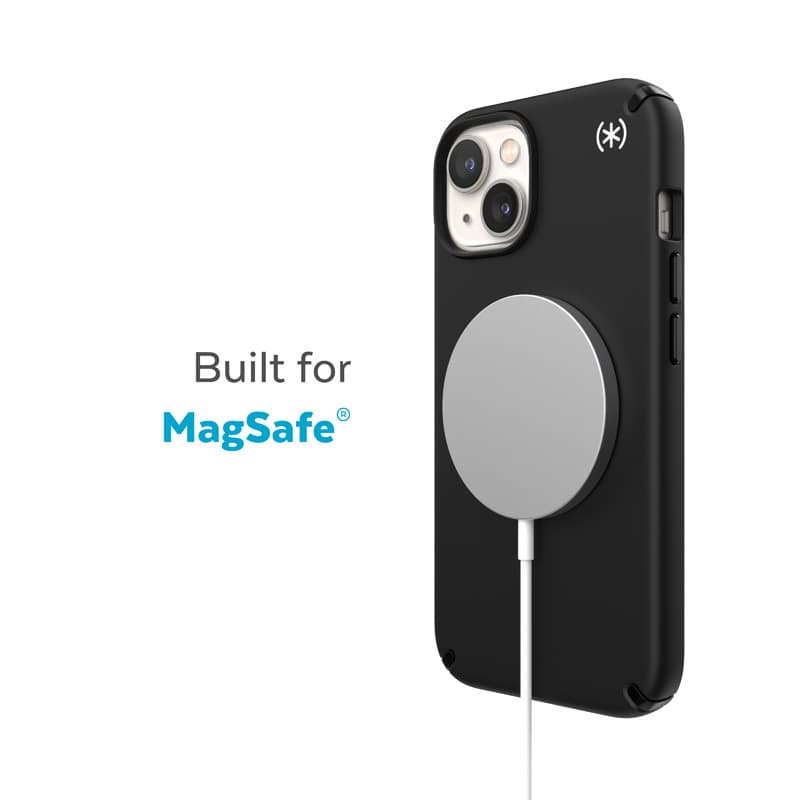 Speck Presidio2 Pro MagSafe - Antibacterial iPhone 15 Plus / 14 Plus Case (Black / Black / White) 1