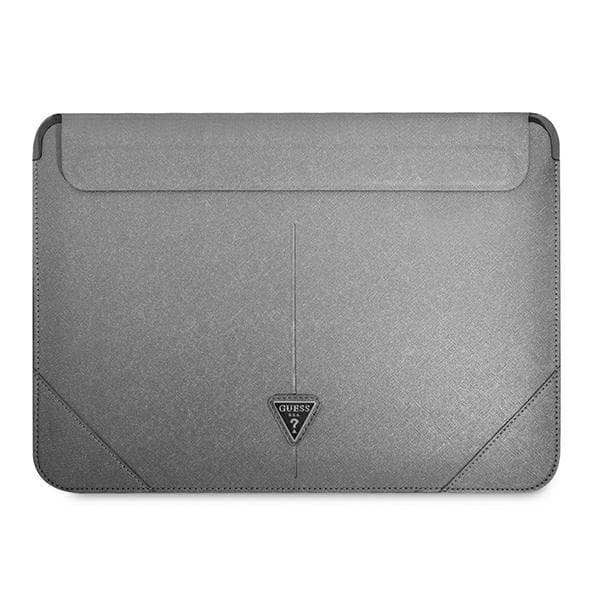 Guess Saffiano Triangle Logo Sleeve - Notebook case 13" / 14" (Silver) 2
