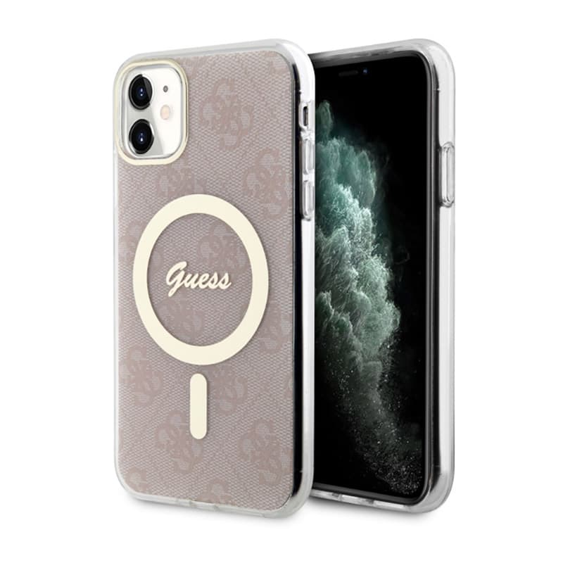 Guess 4G MagSafe - Case for iPhone 11 (Pink) 1