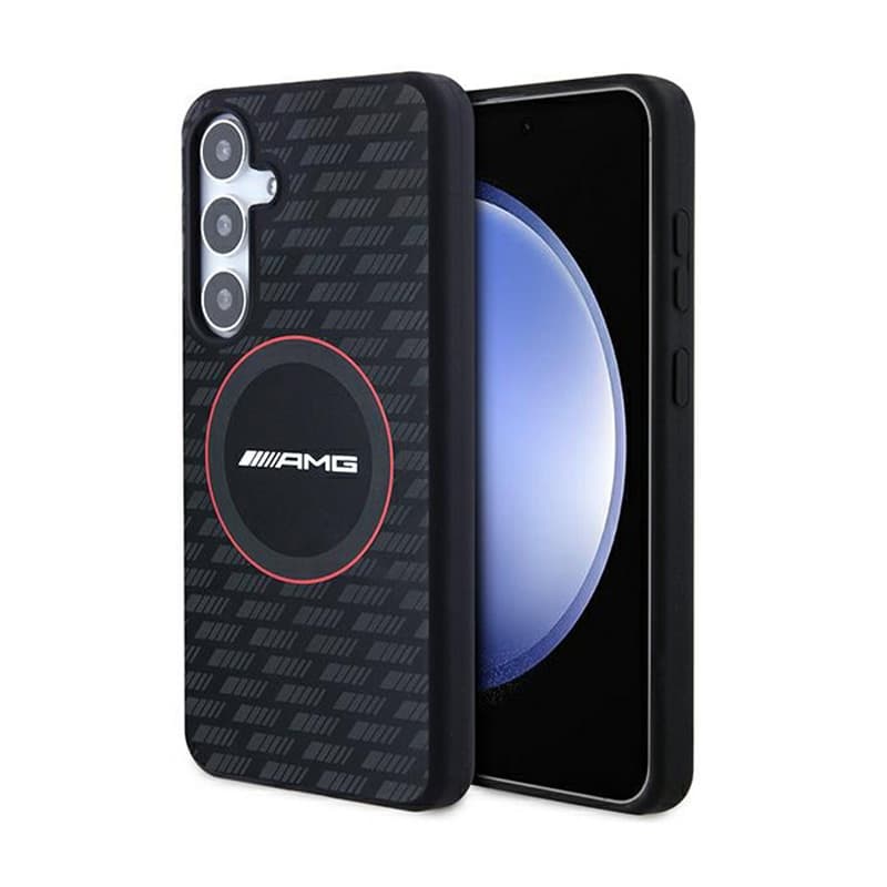 AMG Silicone Carbon Pattern MagSafe - Case for Samsung Galaxy S24 (black) 1