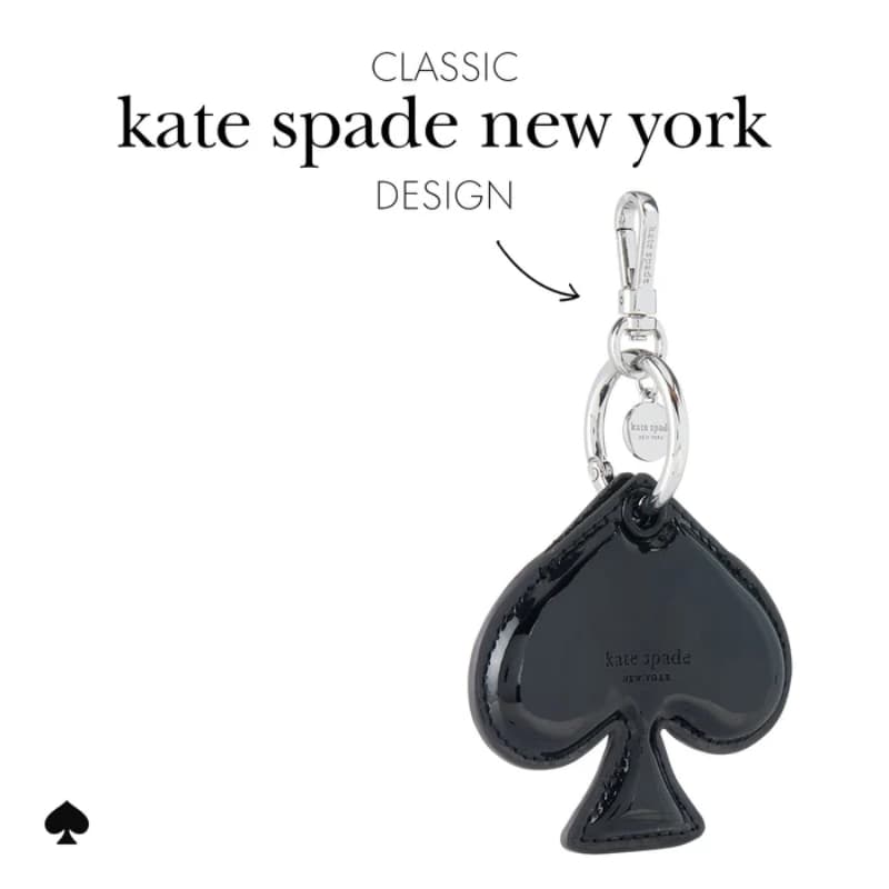 Kate Spade New York Charm Keychain - Protective Case Keychain for Apple AirTag 1 / 2 (Spade) 3