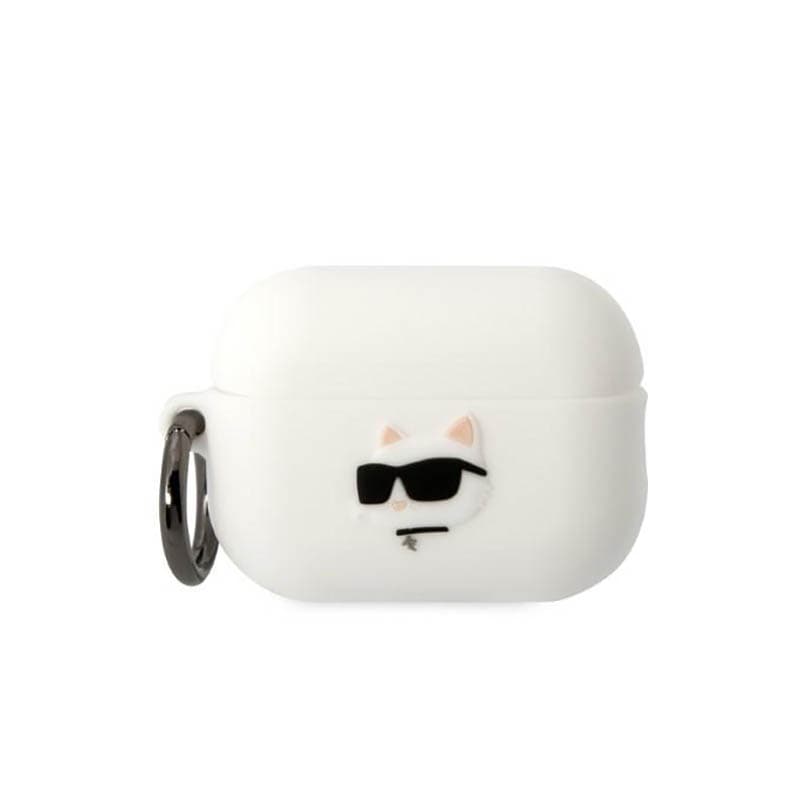 Karl Lagerfeld Silicone NFT Choupette Head 3D - AirPods Pro 2 Case (white) 1