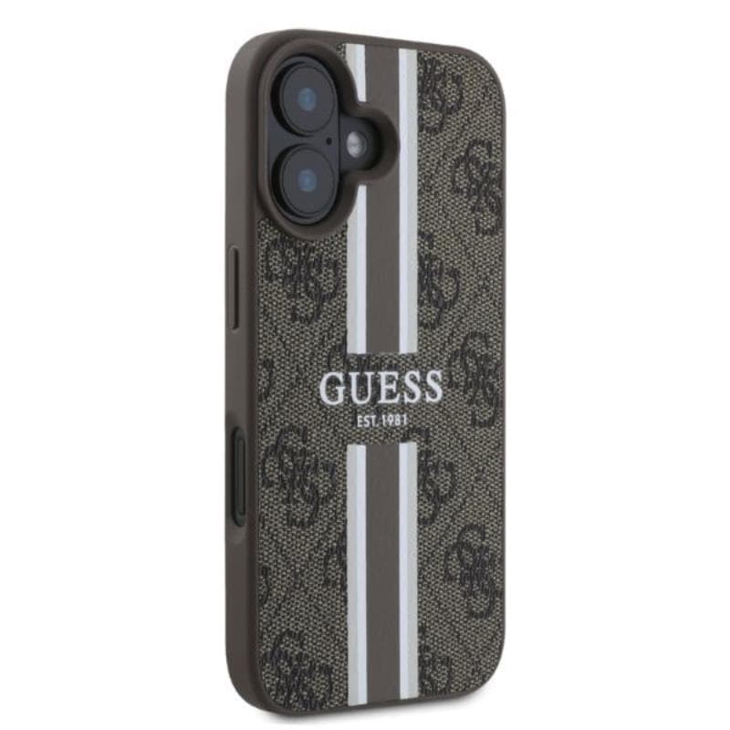 Guess 4G Printed Stripes MagSafe - Case iPhone 16 (brown) 2