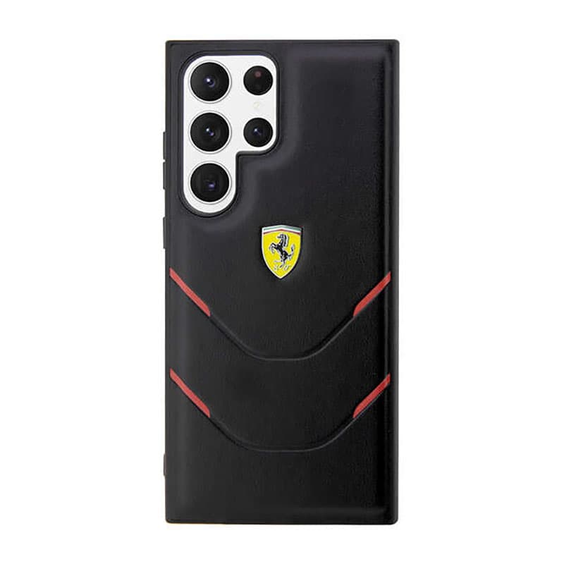Ferrari Hot Stamp Lines - Case for Samsung Galaxy S23 Ultra (Black) 3
