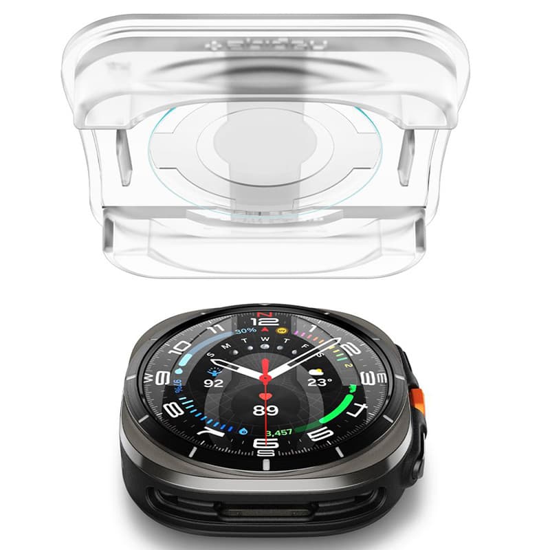 Spigen GLAS.TR EZ FIT 2-Pack - Tempered glass for Samsung Galaxy Watch Ultra 47 mm (2025/2024) (2 pieces) 4