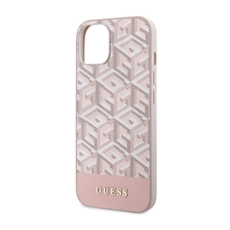 Guess GCube Stripes MagSafe - Case for iPhone 14 Plus (Pink) 6