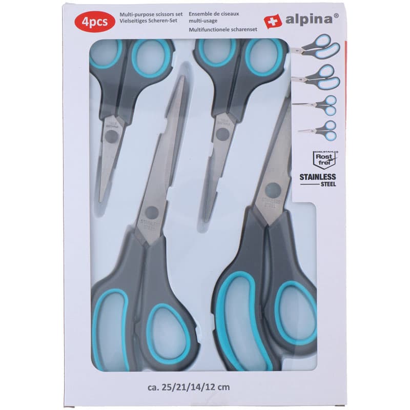 Alpina - set of scissors 4 pcs. 2