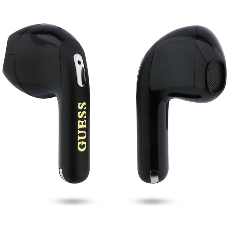 Guess Gold Line Triangle - TWS Bluetooth Headphones + Charging Case (Black) 5