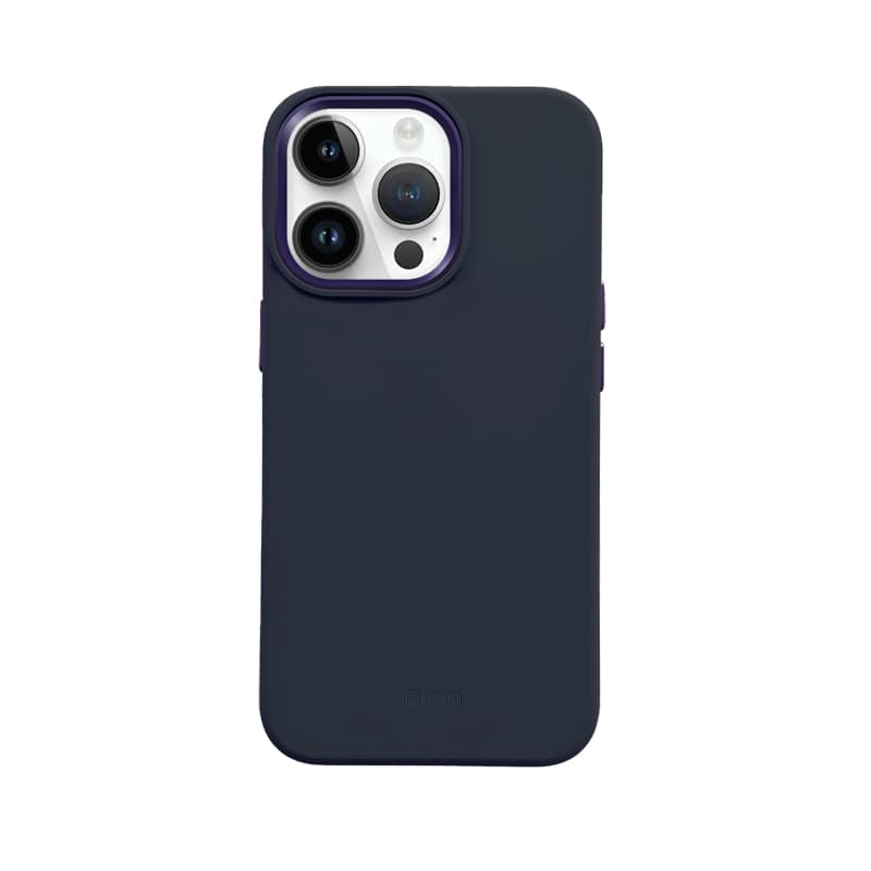 Crong Color Cover LUX Magnetic - iPhone 15 Pro MagSafe Case (Navy Blue) 5