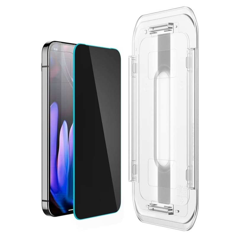 Spigen GLAS.TR EZ FIT Privacy 2-Pack - Tempered Glass with Privacy Filter for Google Pixel 9 Pro XL (2 pcs) 3