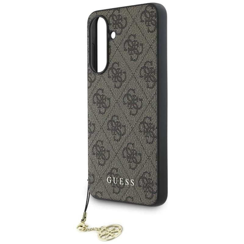 Guess 4G Charms Collection - Case for Samsung Galaxy A56 5G (brown) 5