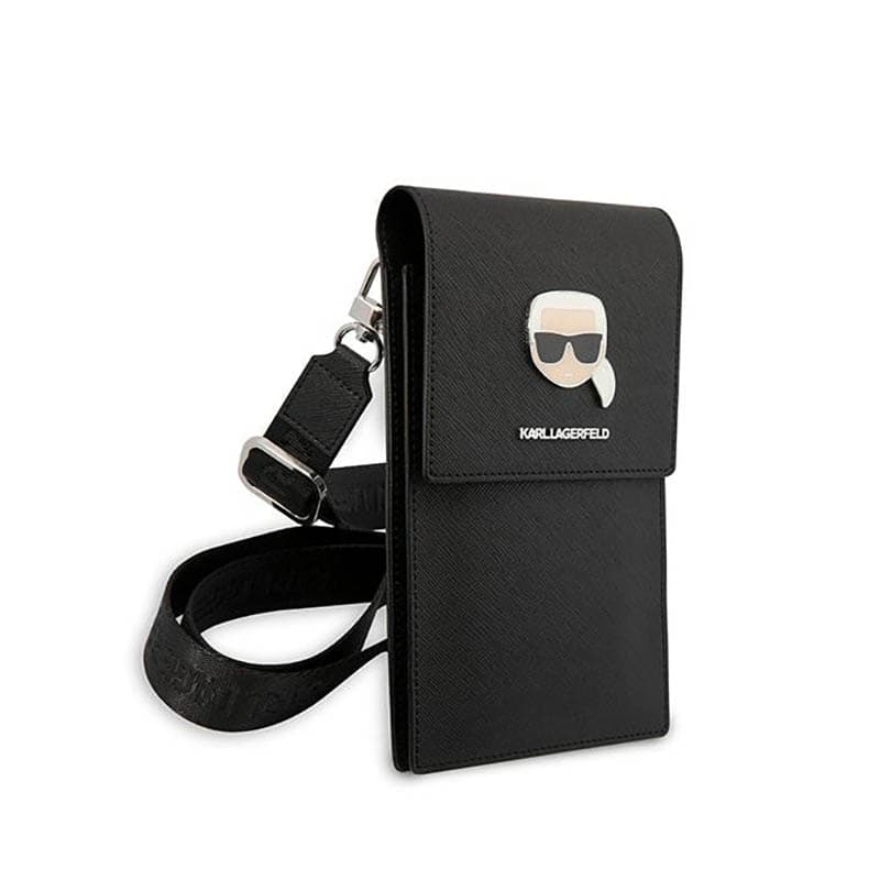 Karl Lagerfeld Metal Karl Head Wallet Phone Bad - Bag for smartfone and accessories (Black) 3