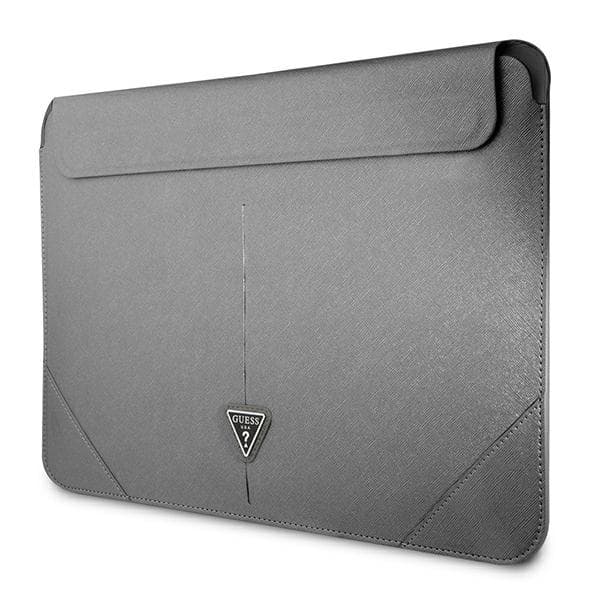 Guess Saffiano Triangle Logo Sleeve - Notebook case 13" / 14" (Silver) 1