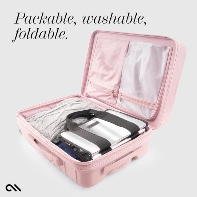 Case-Mate Mini Travel Tote Bag - Waterproof travel shoulder bag (Silver Chrome) 7