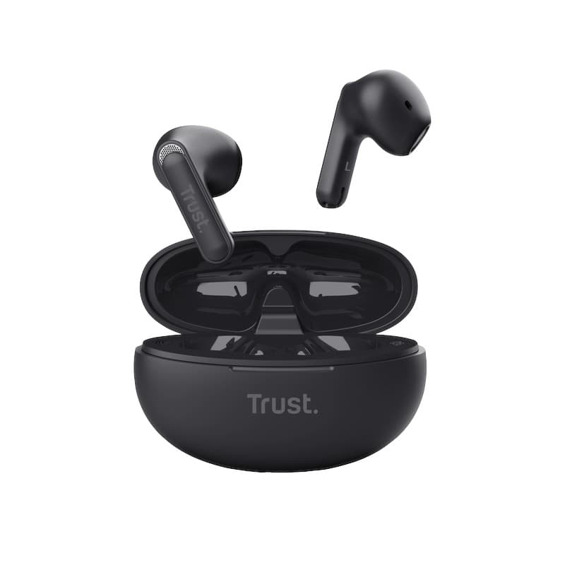 Trust Yavi - Wireless Earbuds Bluetooth TWS with Charging Case & ENC (Black) 3