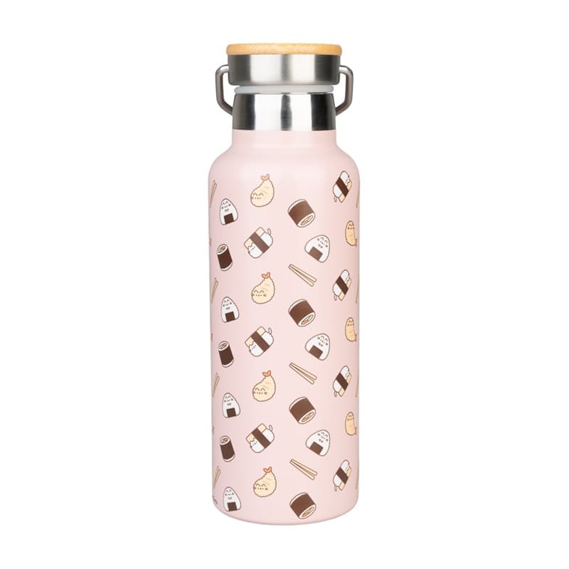 Pusheen - Stainless steel thermal bottle with handle from the Sushi Roll collection 500 ml 1