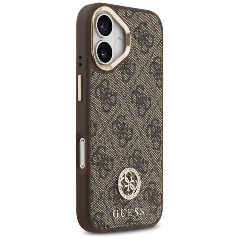 Guess 4G Strass Logo MagSafe - Case iPhone 17 (Brown) 4