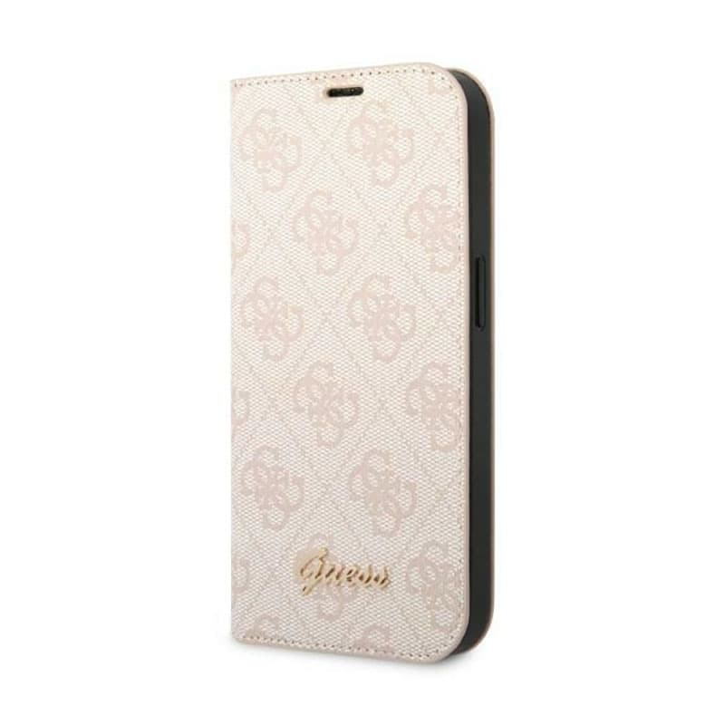 Guess 4G Metal Camera Outline Booktype Case - Case for iPhone 14 Pro (Pink)
