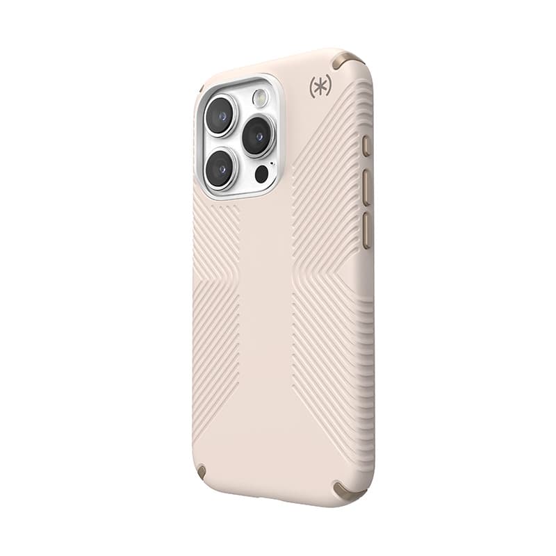 Speck Presidio2 Grip - iPhone 15 Pro Case (Bleached Bone / Heirloom Gold / Hazel Brown) 2