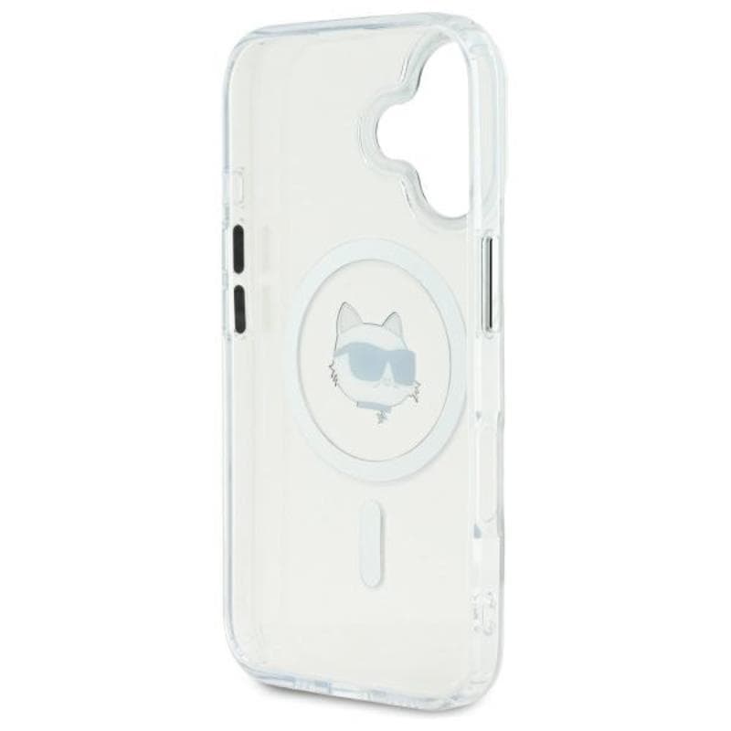 Karl Lagerfeld IML Metal Choupette Head MagSafe - Case for iPhone 16 Plus (white) 7