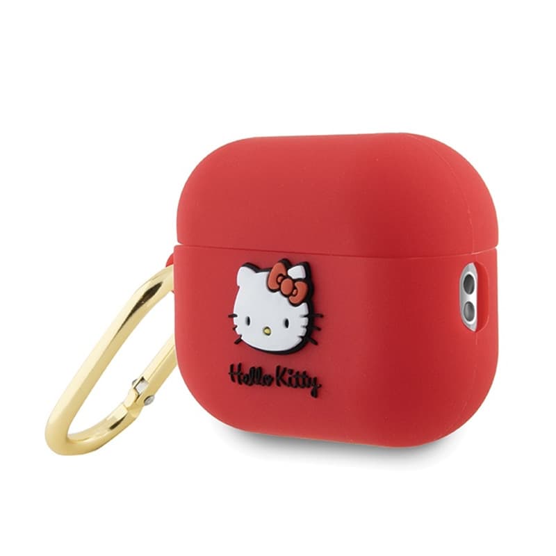 Hello Kitty Silicone 3D Kitty Head - Case for AirPods Pro 2 (fuchsia) 3