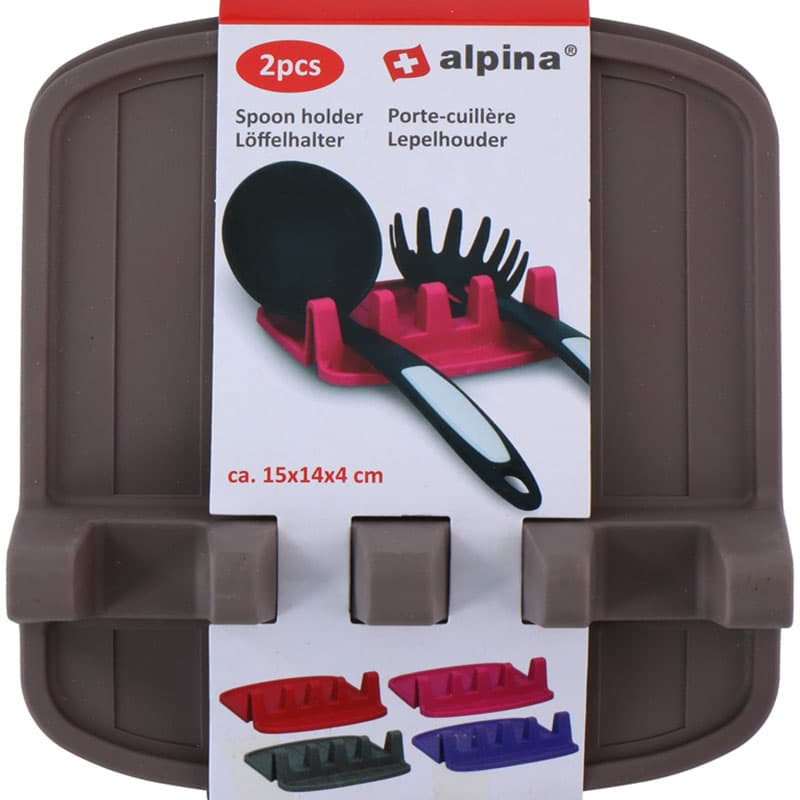 Alpina - Spoon / utensil holder 2 pcs (black) 1