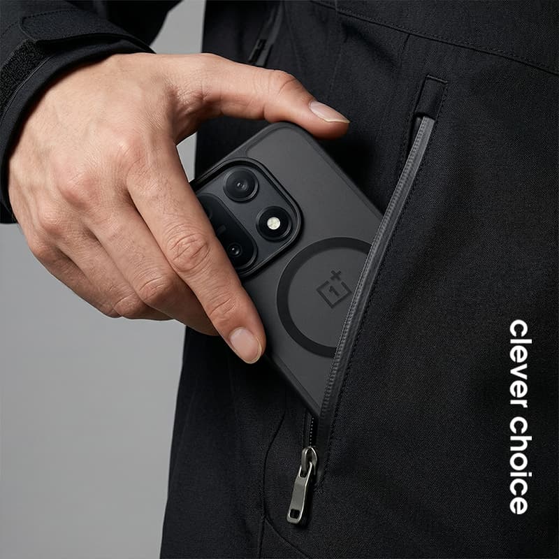 Crong Hybrid Matte Magnetic - MagSafe Case OnePlus 15 (Black) 4