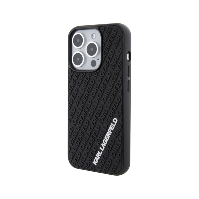 Karl Lagerfeld 3D Rubber Multi Logo - Case for iPhone 15 Pro (black) 2