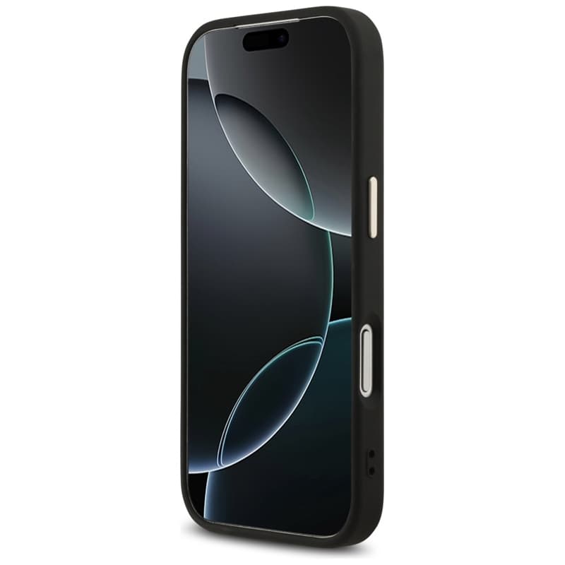 Guess Fixed Glitter Big 4G Metal Frame - Case iPhone 17 Pro (black) 5