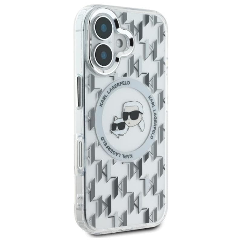 Karl Lagerfeld IML Monogram Karl & Choupette Head MagSafe - Case for iPhone 16 (transparent) 4