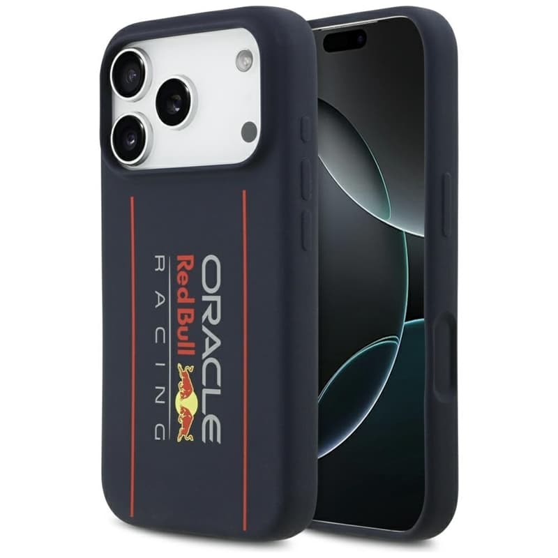 Red Bull Silicone Oversize Vertical Logo MagSafe - iPhone 17 Pro Case (Navy Blue) 1
