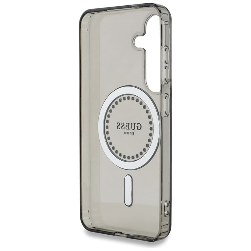 Guess Rhinestones Printed Classic Logo MagSafe - Case for Samsung Galaxy S25 (black) 7