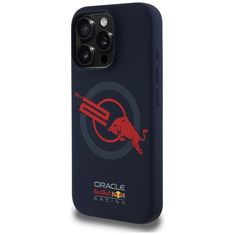 Red Bull HC Silicone Logo Red Lining MagSafe - iPhone 16 Pro Case (Navy Blue) 2