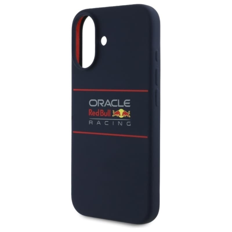Red Bull Silicone Horizontal Logo MagSafe - iPhone 16 Case (Navy Blue) 6