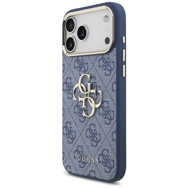 Guess 4G Big 4G Classic Logo - Case iPhone 17 Pro Max (Blue / Gold) 2