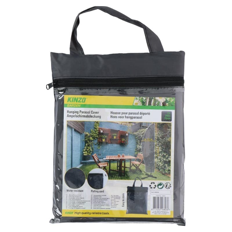 Kinzo - Protective Cover for Garden Umbrella 265x70 cm (Anthracite)