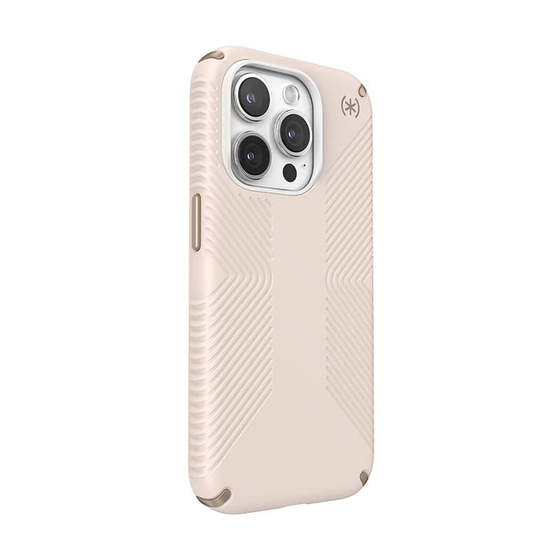 Speck Presidio2 Grip - iPhone 15 Pro Case (Bleached Bone / Heirloom Gold / Hazel Brown) 3