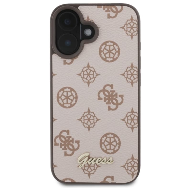 Guess Peony Script MagSafe - Case for iPhone 16 (brown) 3